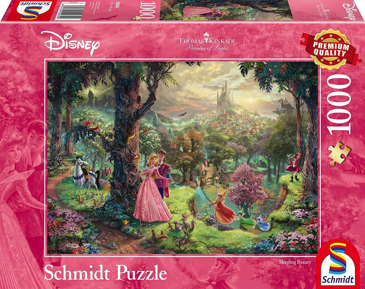 Schmidt Thomas Kinkade: Sleeping Beauty Dancing in The Enchanted Light Jigsaw Puzzle - 1000 Pieces