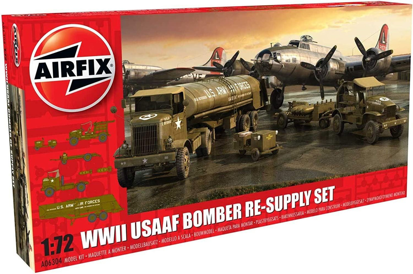 WWII USAAF 8th Bomber Resupply Set Seires 6 Military Air Fix Model Kit
