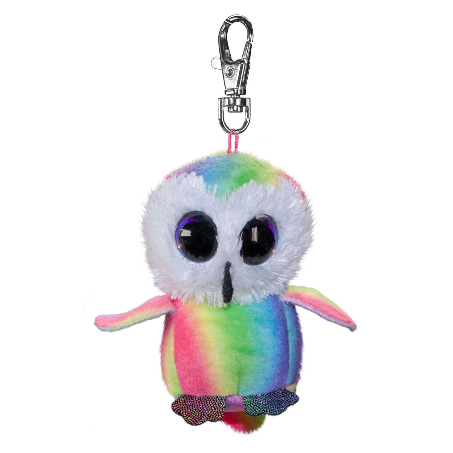 Lumo Stars Mini Keyring - Owl Stripe Plush Toy