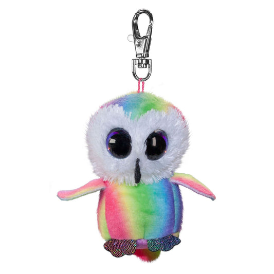 Lumo Stars Mini Keyring - Owl Stripe Plush Toy