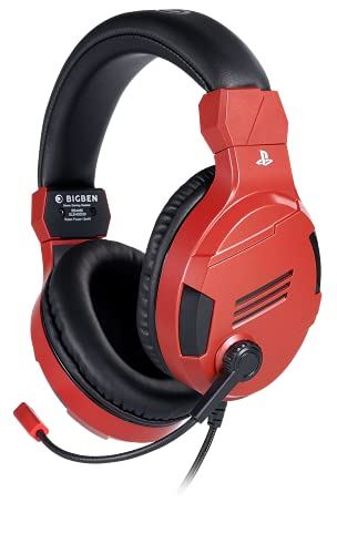 Officialy Licensed Stereo Gaming Headset V3 Red for PS4 | PS5