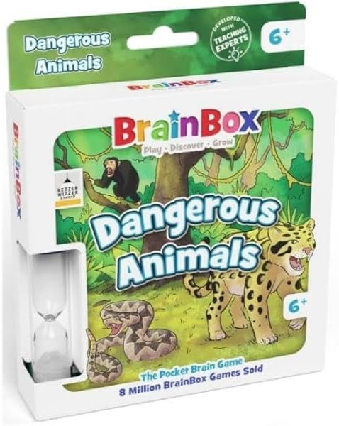 Brainbox Pocket - Dangerous Animals Card Game