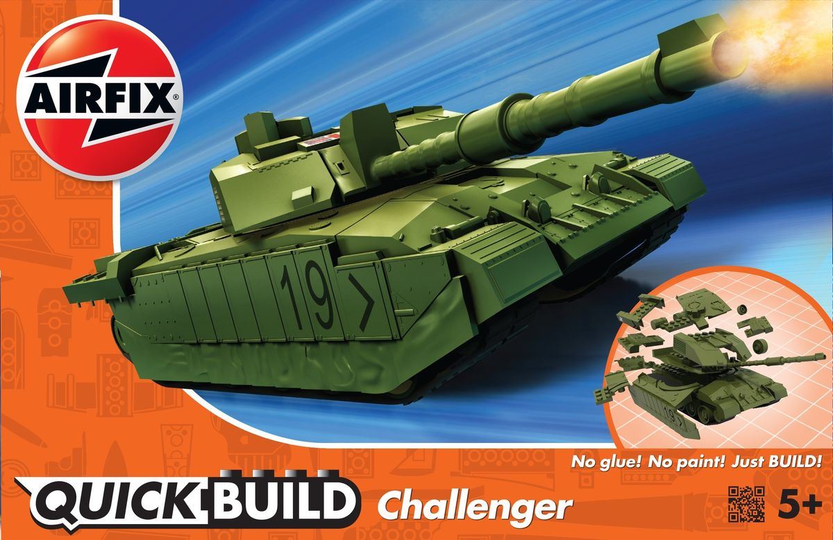 Challenger Tank Green Quickbuild Air Fix Model Kit
