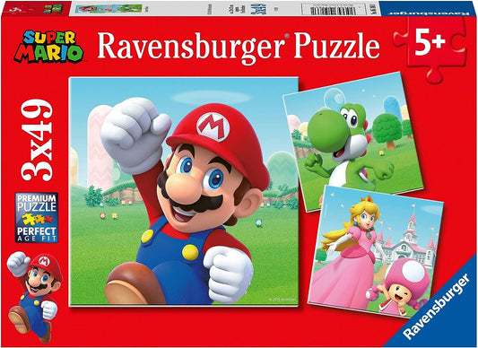 Ravensburger Super Mario 3 x 49 Piece Jigsaw Puzzle