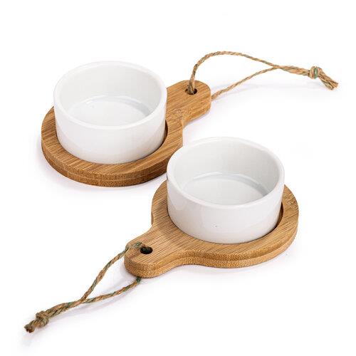 Mini Serving Bowl & Tray - 2pcs Set