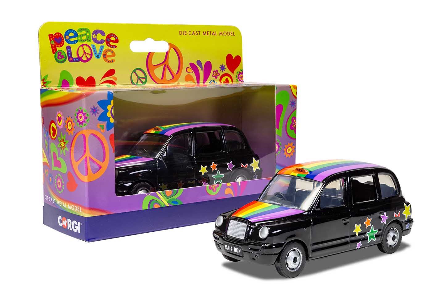 Corgi London Rainbow Taxi Diecast Model