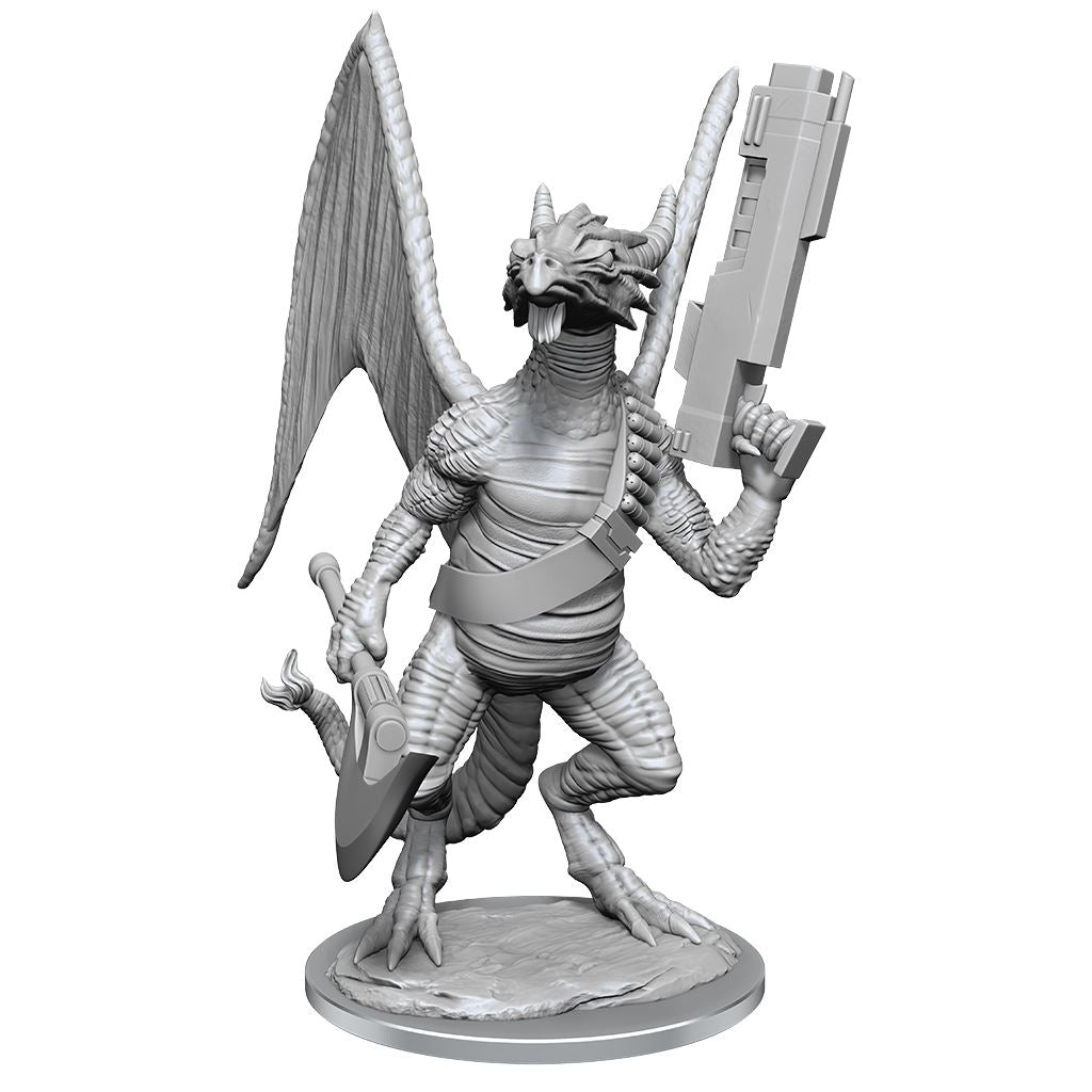 Starfinder Battles Deep Cuts: Dragonkin Unpainted Miniature