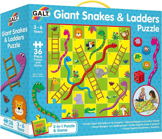 Galt Toys - Giant Snakes and Ladders Childrens Puzzle - 36 Pieces