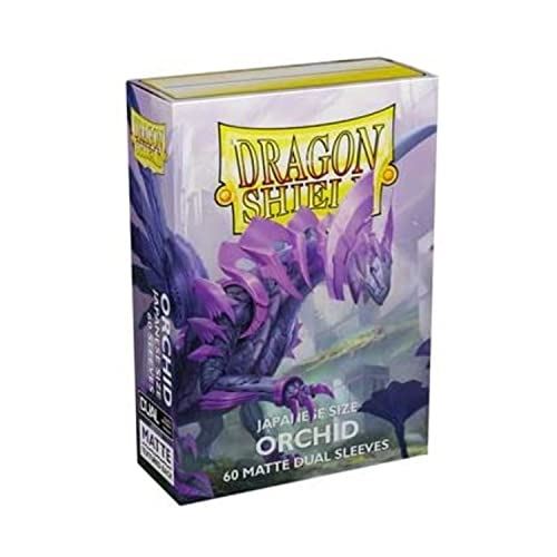Dragon Shield Japanese Size Dual Matte Card Sleeves - Orchid (60ct)