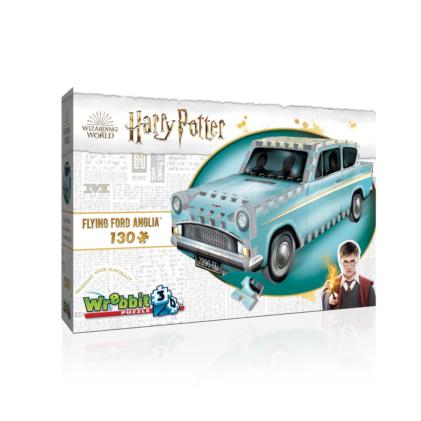 Wrebbit 3D Harry Potter Flying Ford Anglia Jigsaw Puzzle - 130 Pieces