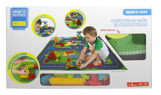 Seek'O City Carpet Building Blocks (90 Pieces)