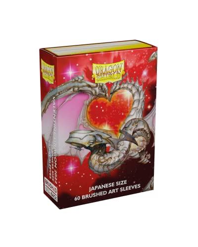 Dragon Shield Valentine Dragons 2022 Brushed ART Sleeves - Japanese Size - 60 Sleeves