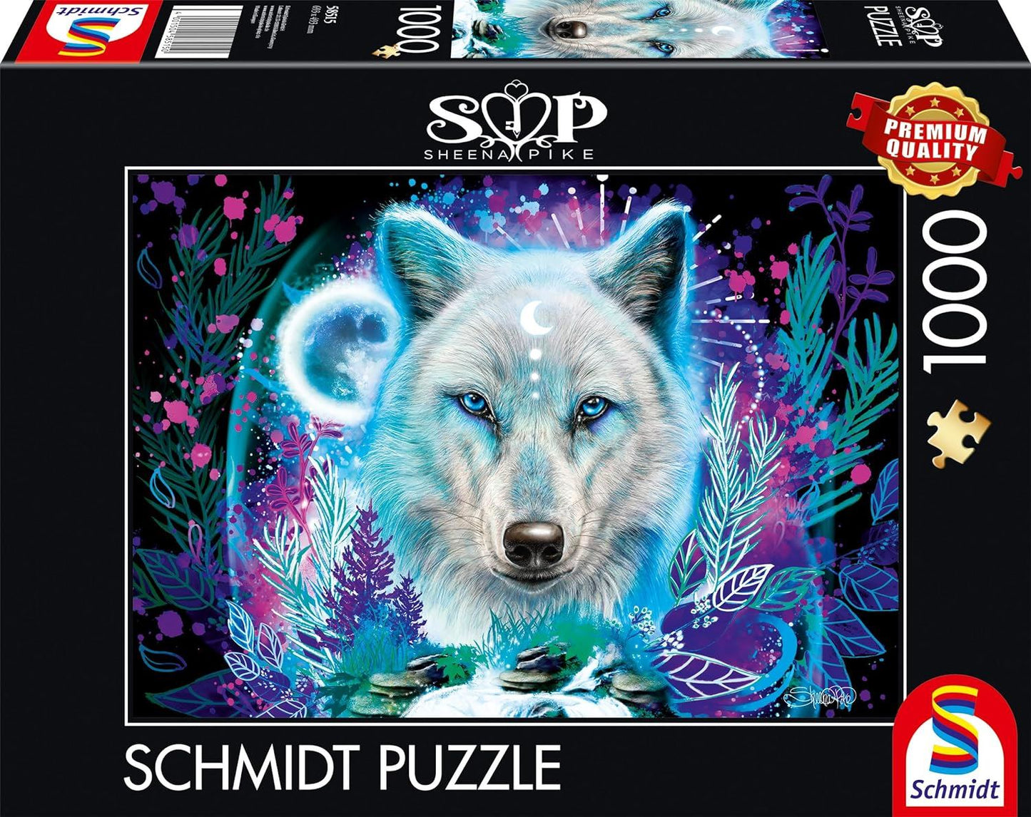 Schmidt Sheena Pike: Neon Arctic Wolf 1000 Piece Jigsaw Puzzle