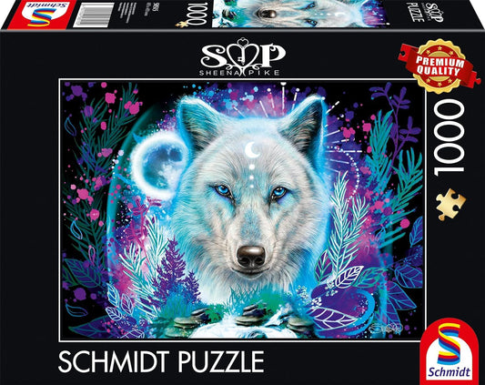 Schmidt Sheena Pike: Neon Arctic Wolf 1000 Piece Jigsaw Puzzle