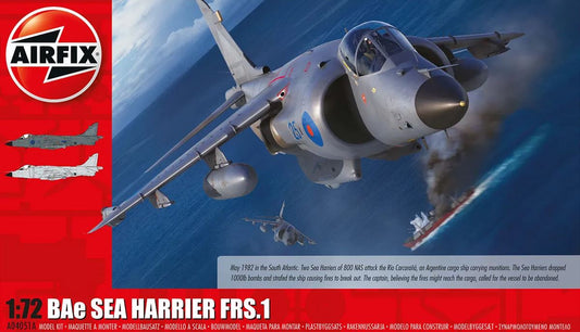 Airfix Bae Sea Harrier FRS1 Series 4 Aircraft 1:72 Model Kit