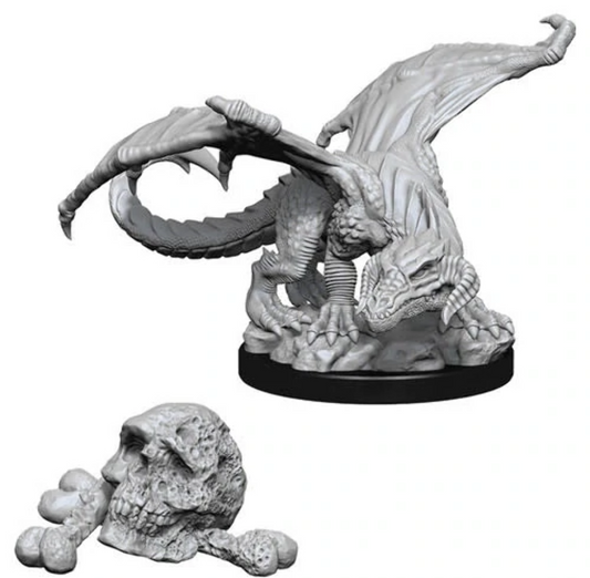 Dungeons & Dragons Nolzur's Marvelous Unpainted Miniatures (W10) Black Dragon Wyrmling