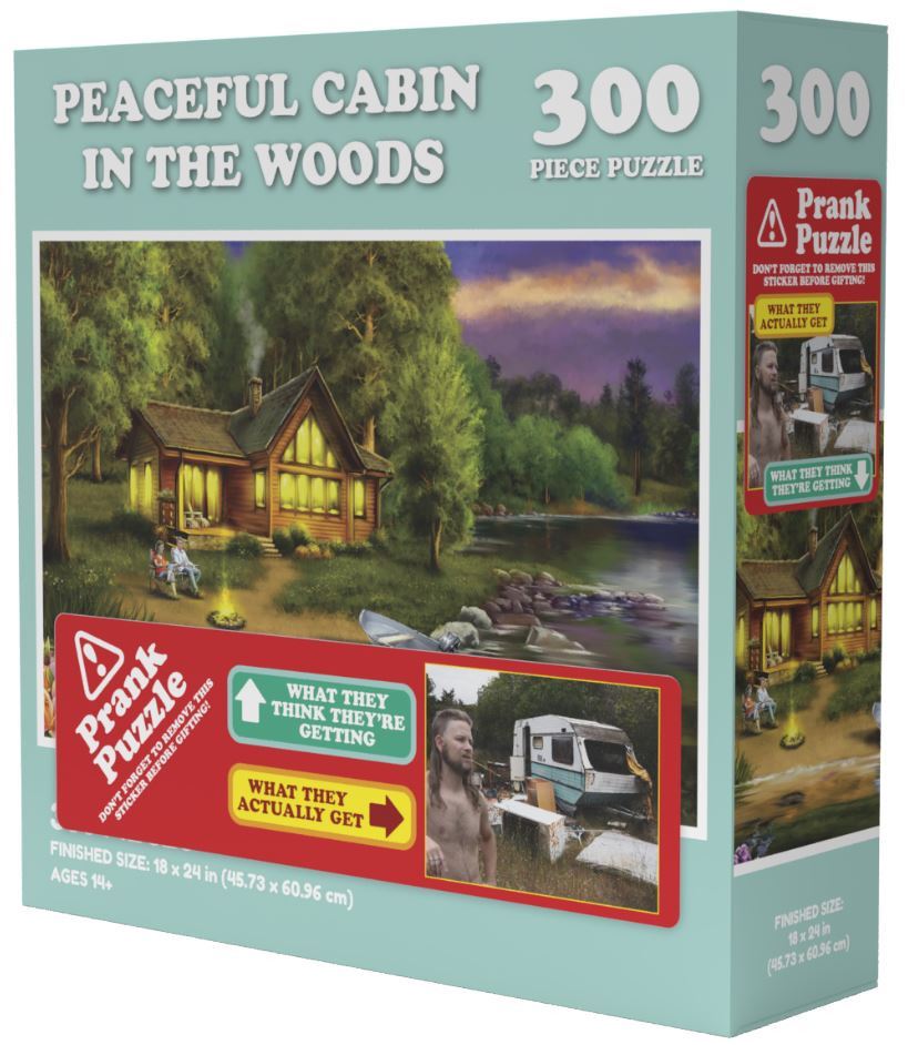Doing Things Cabin Prank 300 Piece Jigsaw Puzzle