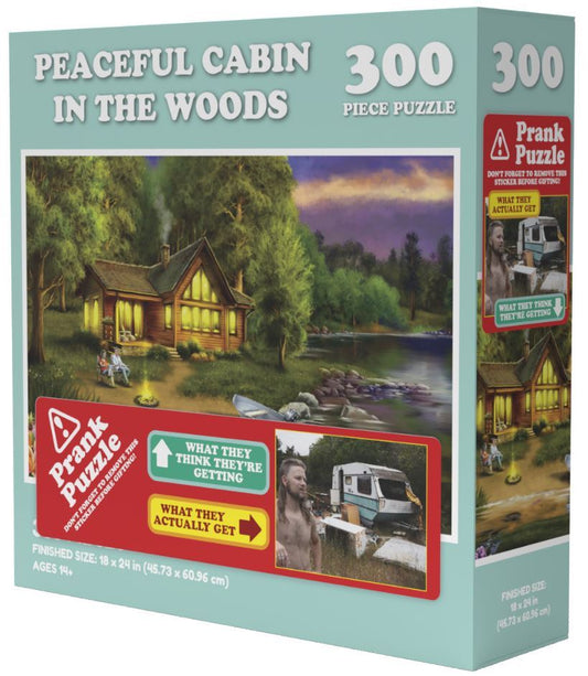 Doing Things Cabin Prank 300 Piece Jigsaw Puzzle