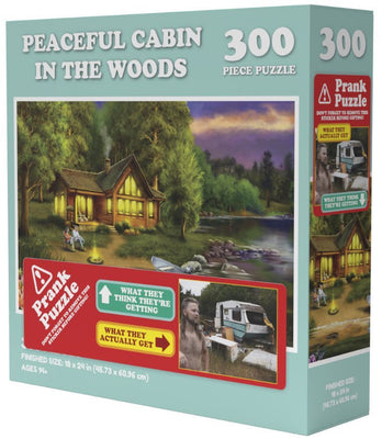 Doing Things Cabin Prank 300 Piece Jigsaw Puzzle