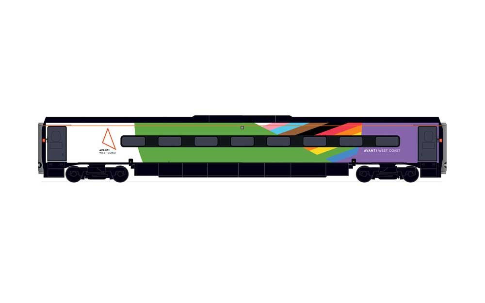 Hornby Avanti West Coast, Pendolino Motor First (MF), Pride Livery - Era 11