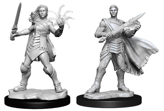 Magic the Gathering Unpainted Miniatures Rowan Kenrith & Will Kenrith (Fighter, Wizard)