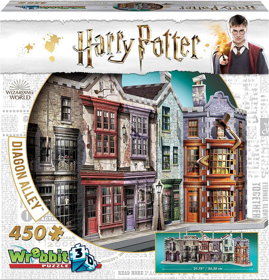 Wrebbit 3D Harry Potter Diagon Alley Jigsaw Puzzle - 450 Pieces