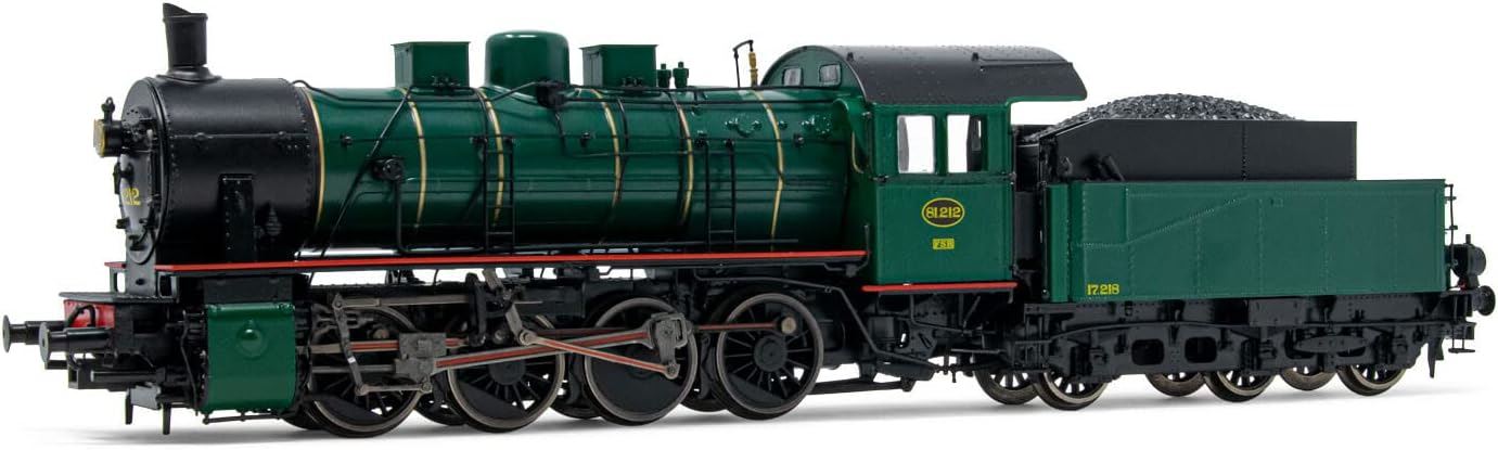 Jouef SNCB class 81 3-dome symetrical boiler dark green livery period III
