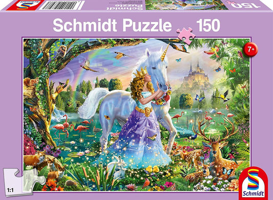 Schmidt Princess Unicorn and Castle 150 Piece Jigsaw Puzzle