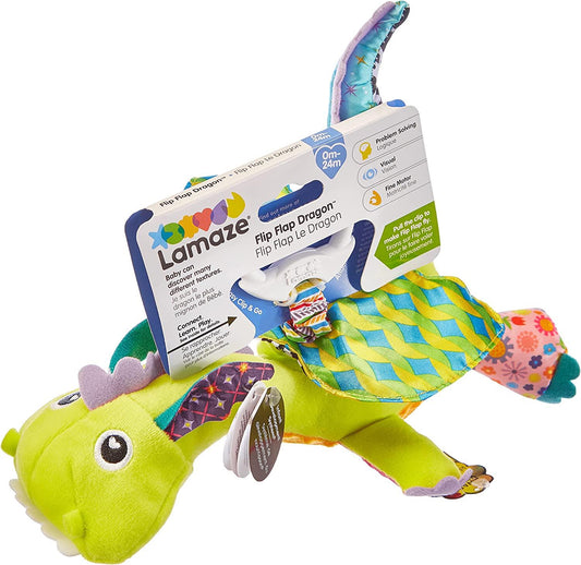 Lamaze Flip Flap Dragon Clip On Sensory Toy