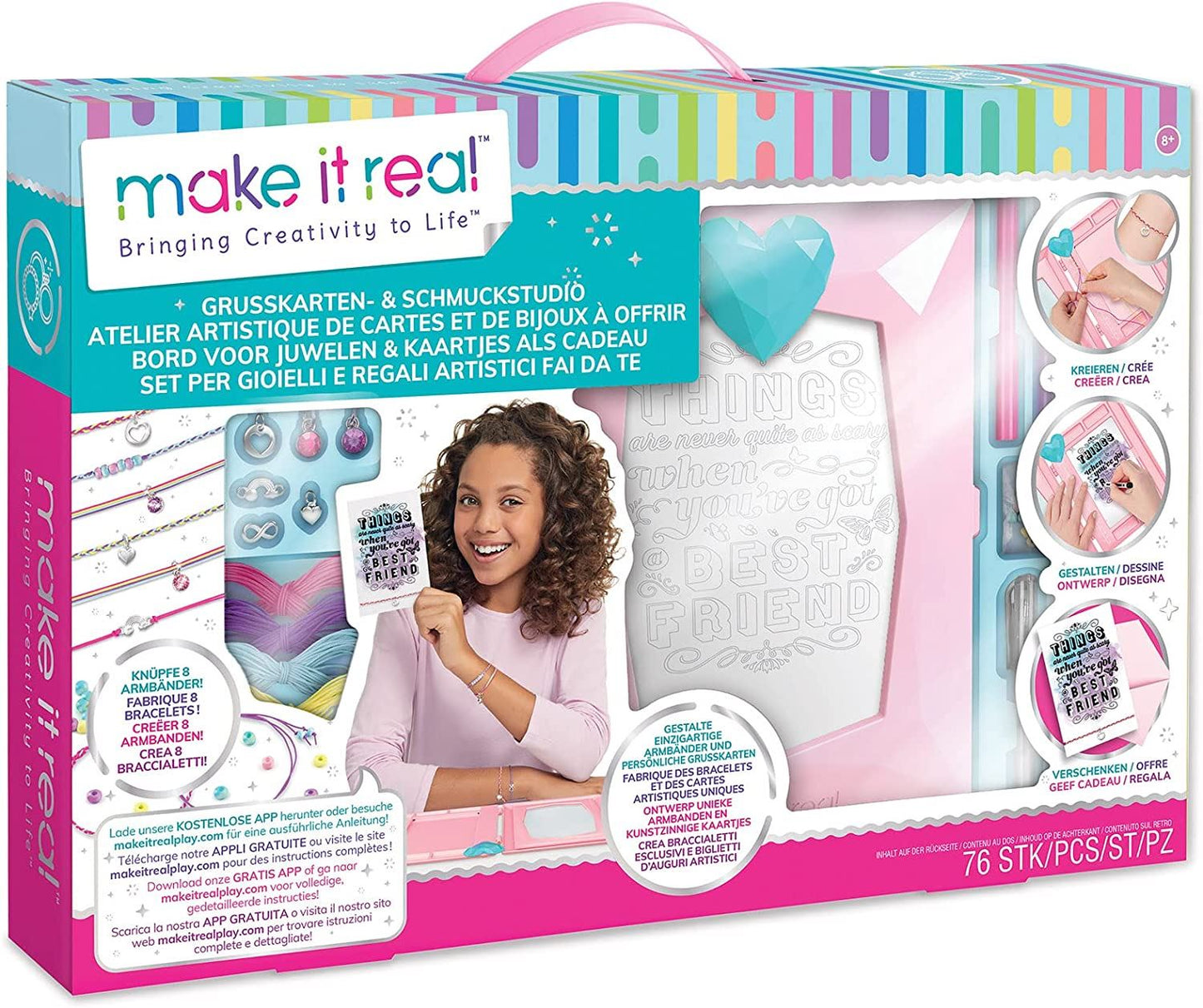 Make It Real Jewellery and Art Gift Station Craft Kit
