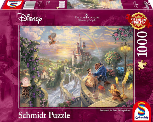 Thomas Kinkade: Disney Beauty and the Beast Falling in Love 1000 Piece Jigsaw Puzzle
