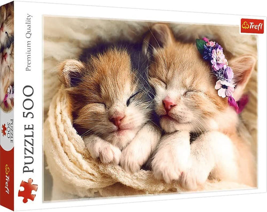 Trefl Sleeping Kittens Jigsaw Puzzle - 500 Pieces