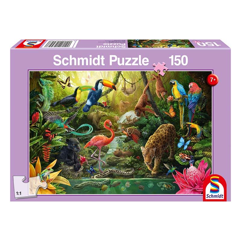 Schmidt Jungle Animals 150 Piece Jigsaw Puzzle