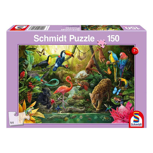 Schmidt Jungle Animals 150 Piece Jigsaw Puzzle