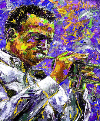 Miles Davis 45cm x 37.5cm Small Metal Sign