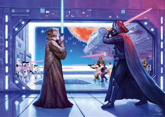 Thomas Kinkade: Disney Star Wars Obi Wan's Final Battle 1000 Piece Jigsaw Puzzle