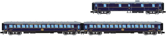 Arnold RENFE 3-unit set CIWL Castellano Expreso Laggage Van 2 x Lx sleeping coaches ep IV