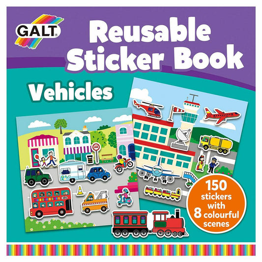 Galt Toys - Vehicles Reusable Sticker Book
