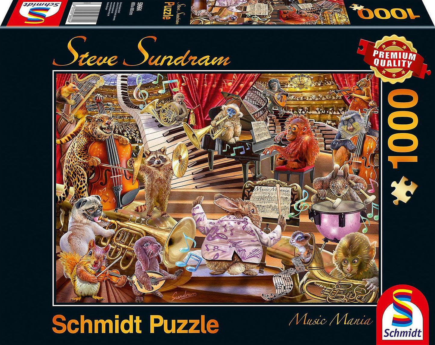 Steve Sundram: Music Mania 1000 Piece Jigsaw Puzzle