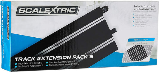 Standard Straights (Set Of 8) Scalextric Track Extension Pack 5