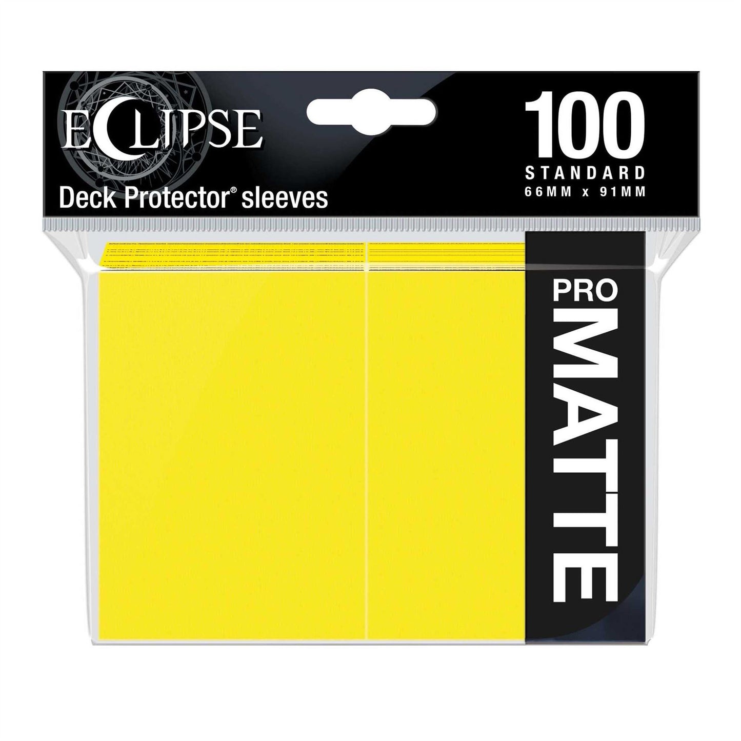 Ultra Pro Eclipse Matte 100 Standard Sleeves: Lemon Yellow