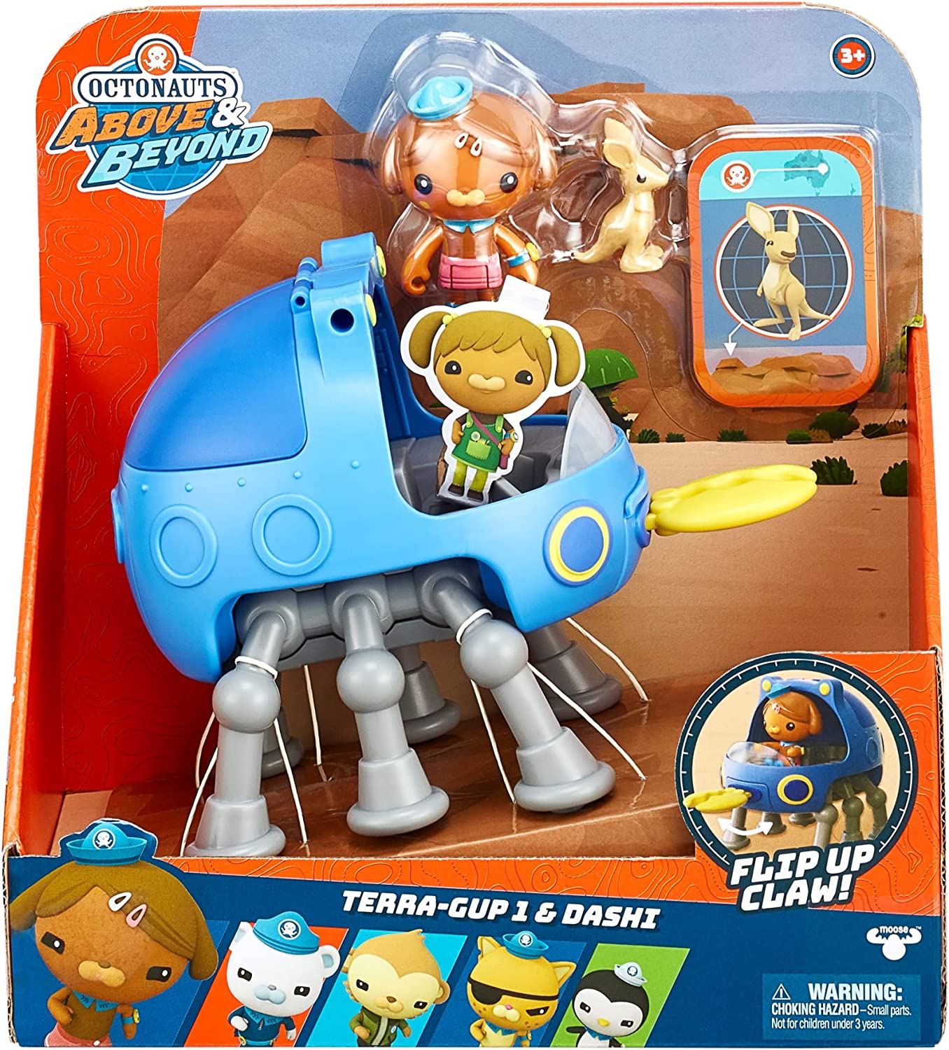 Octonauts Above & Beyond Terra-Gup & Dashi Deluxe Toy Vehicle & Figure