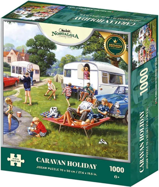 Kevin Walsh Nostalgia Collection Caravan Holiday 1000 Piece Jigsaw Puzzle