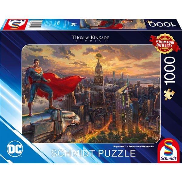 Thomas Kinkade: Superman - Protector of Metropolis 1000 Piece Jigsaw Puzzle