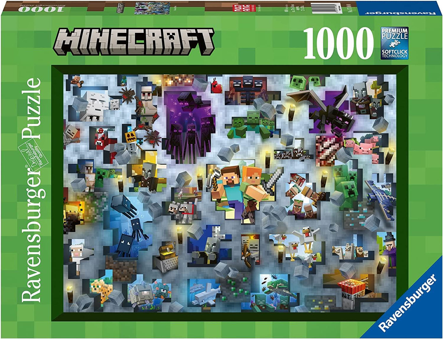 Challenge Minecraft Mobs Jigsaw Puzzle - 1000 Pices