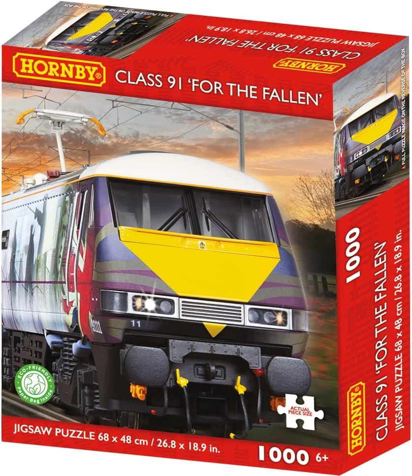Hornby Class 91 For the Fallen 1000 Piece Jigsaw Puzzle