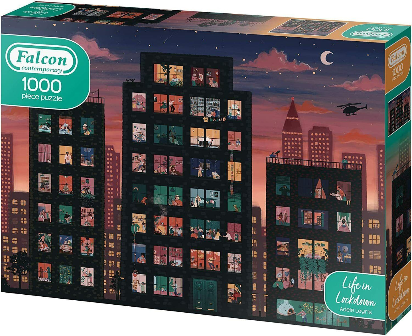 Falcon Contemporary Life in Lockdown Jigsaw Puzzle - 1000 Pieces