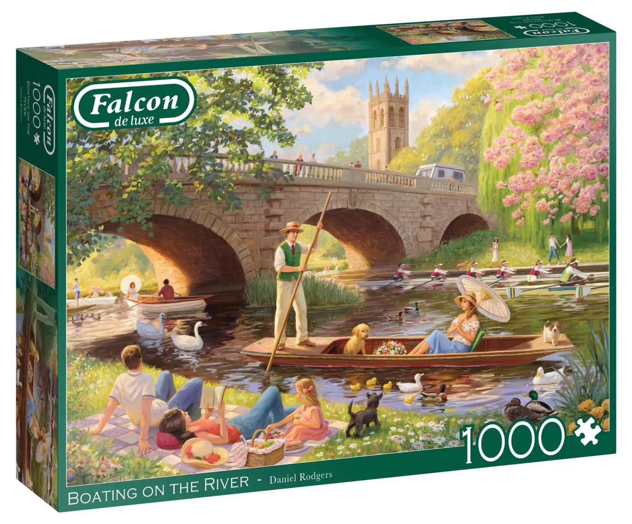 Jumbo Falcon de luxe Boating on the River Jigsaw Puzzle - 1000 Pieces