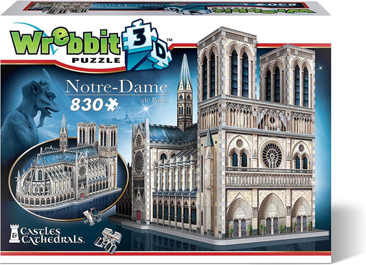 Wrebbit 3D Notre Dame Cathedral Jigsaw Puzzle - 830 Pieces