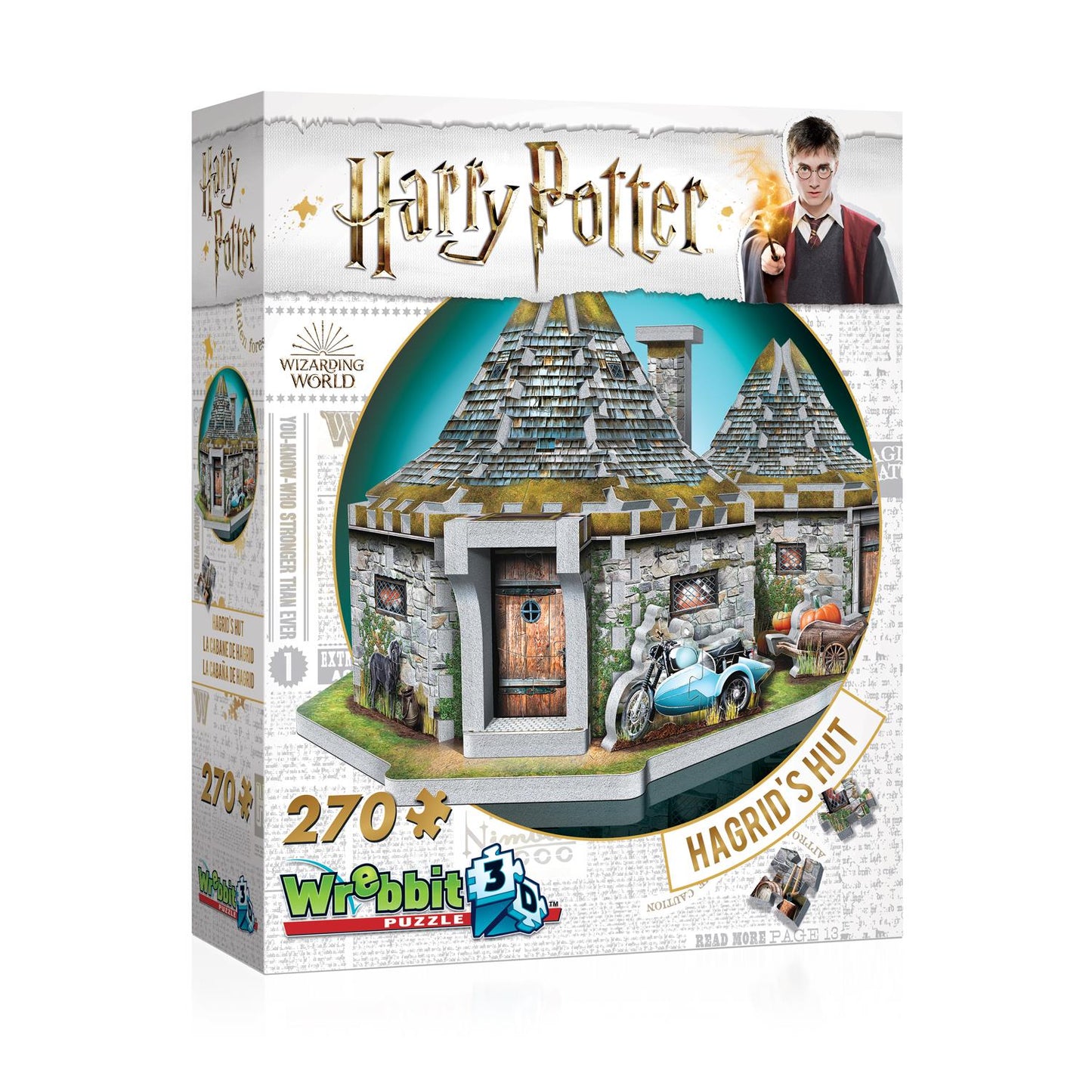 Wrebbit 3D Harry Potter Hagrids Hut - 270 Pieces [Damaged Packaging]
